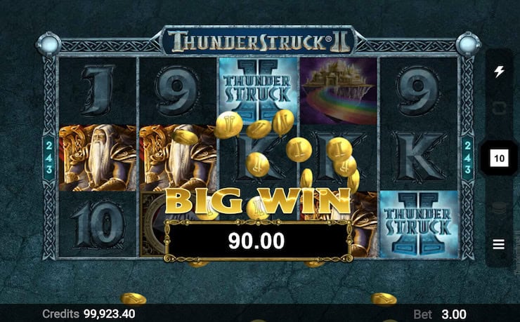 Petir Dewa Menggetarkan Dunia di Thunderstruck II Online